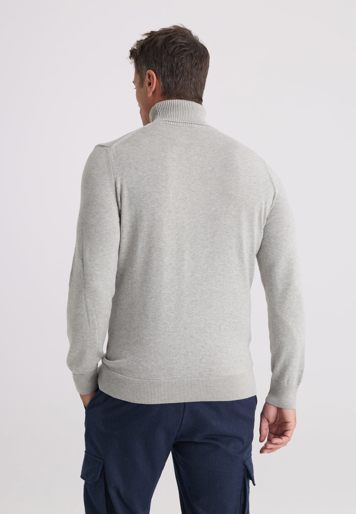 Men’s Cotton Turtleneck Pullover