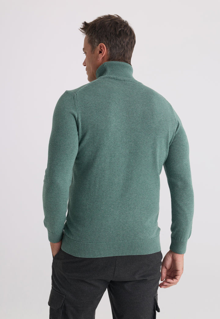 Men’s Cotton Turtleneck Pullover