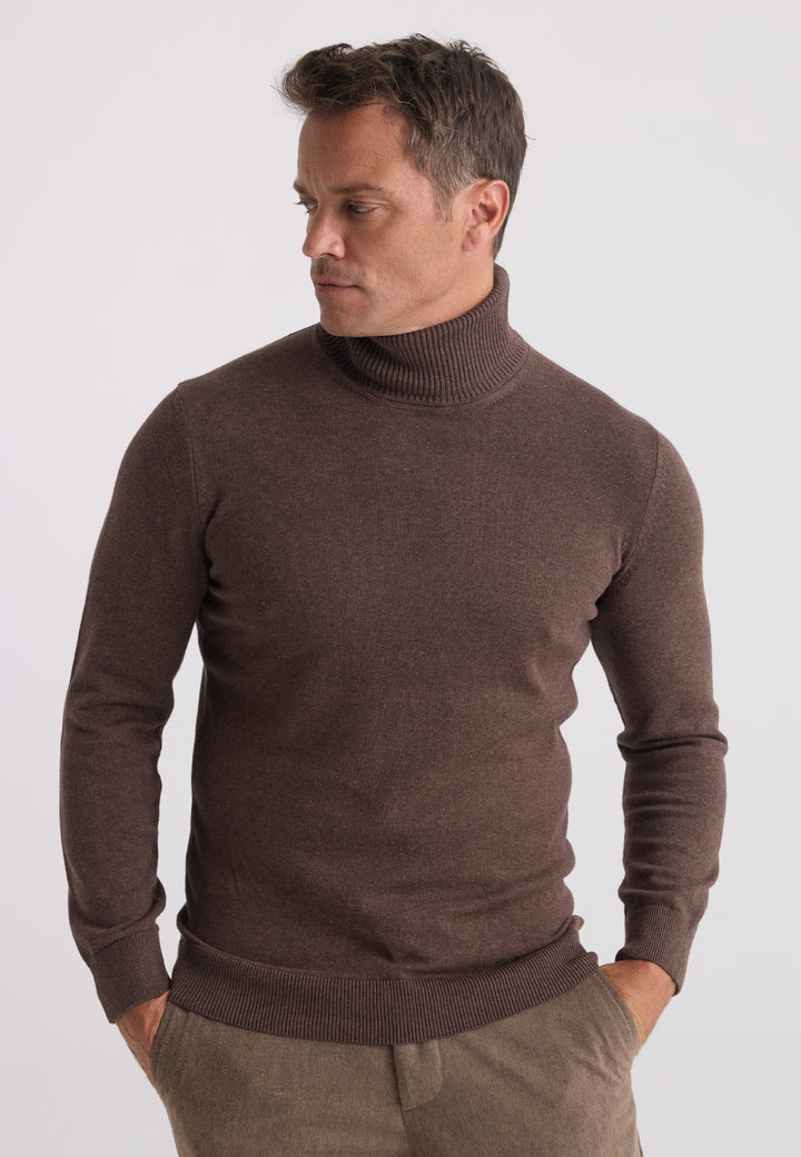 Men’s Cotton Turtleneck Pullover