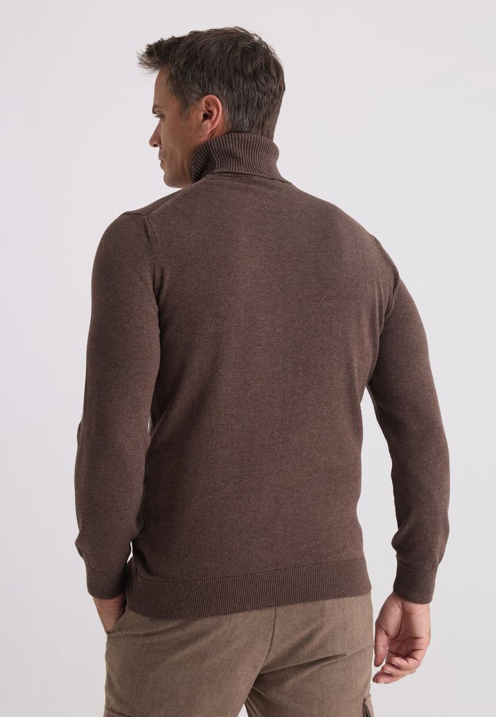 Men’s Cotton Turtleneck Pullover