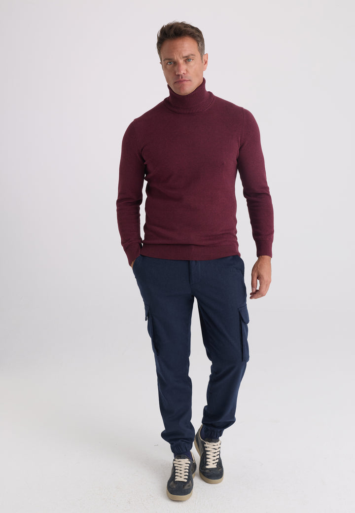 Men’s Cotton Turtleneck Pullover