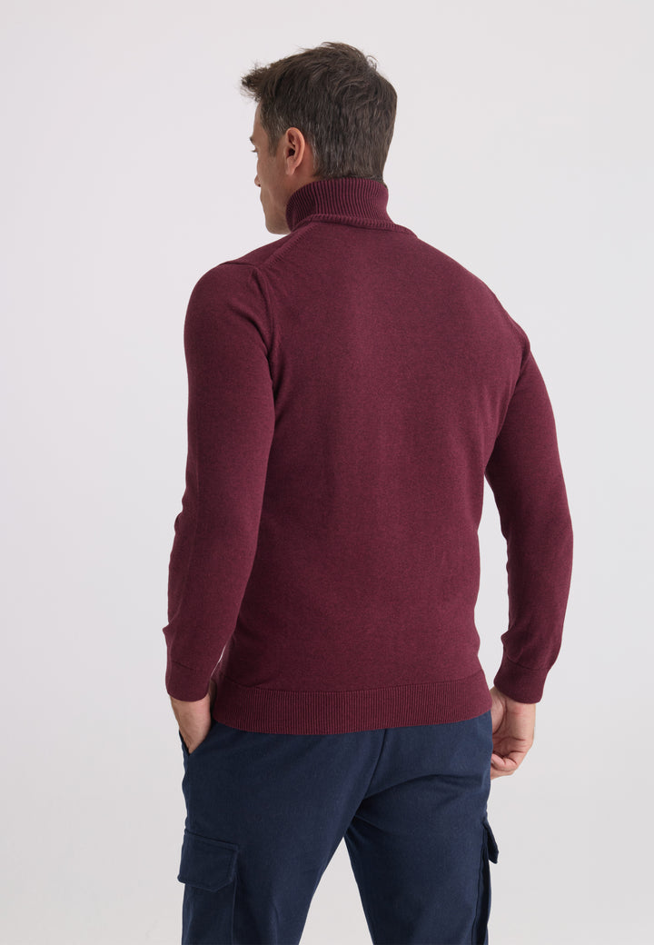Men’s Cotton Turtleneck Pullover