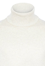 Meeste rullkaelusega puuvillane pullover, 2-pakk – kreemvalge
