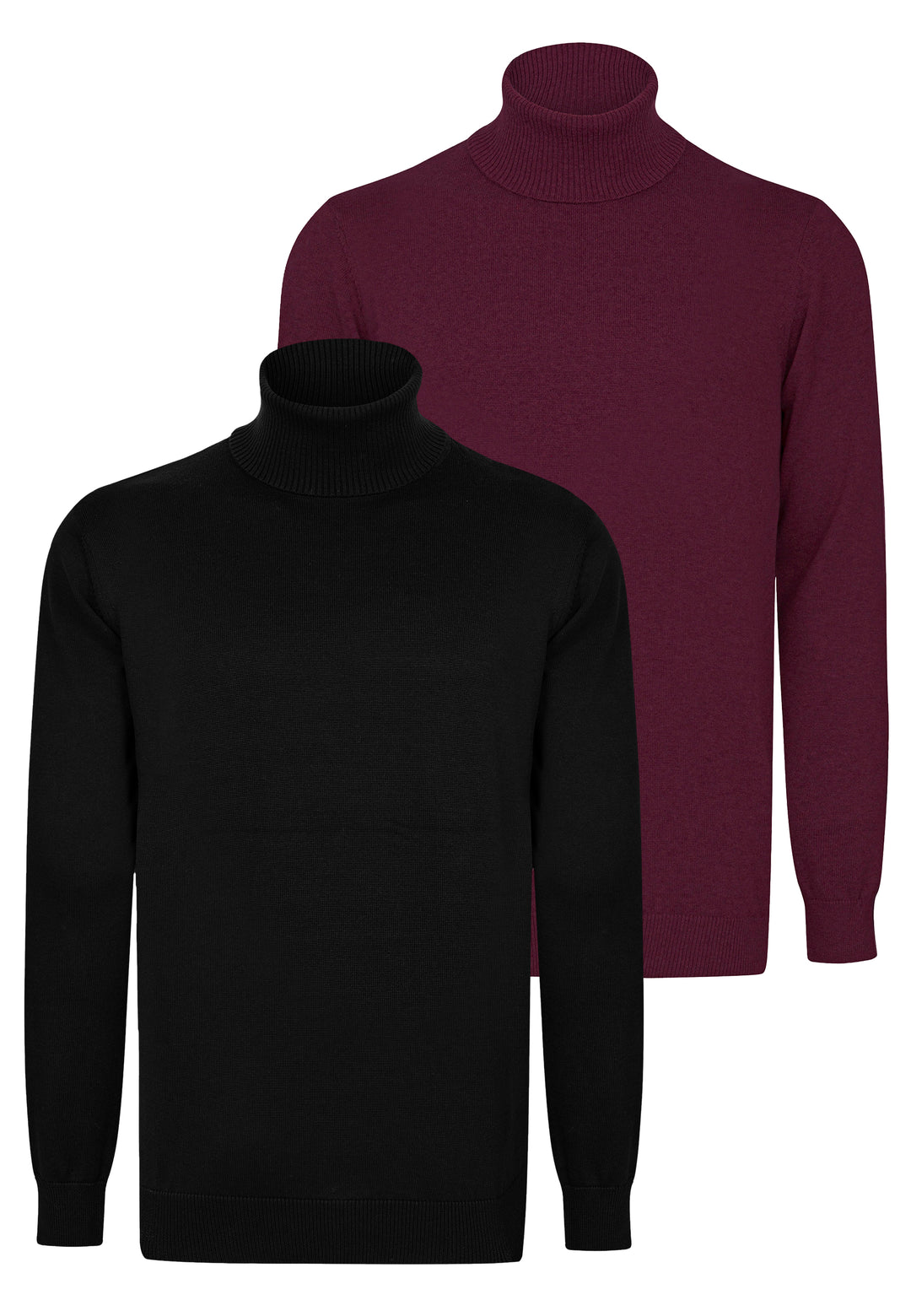 Men’s 2-Pack Cotton Turtleneck Pullovers