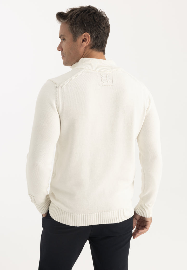 Men’s High Neck Cotton Pullover
