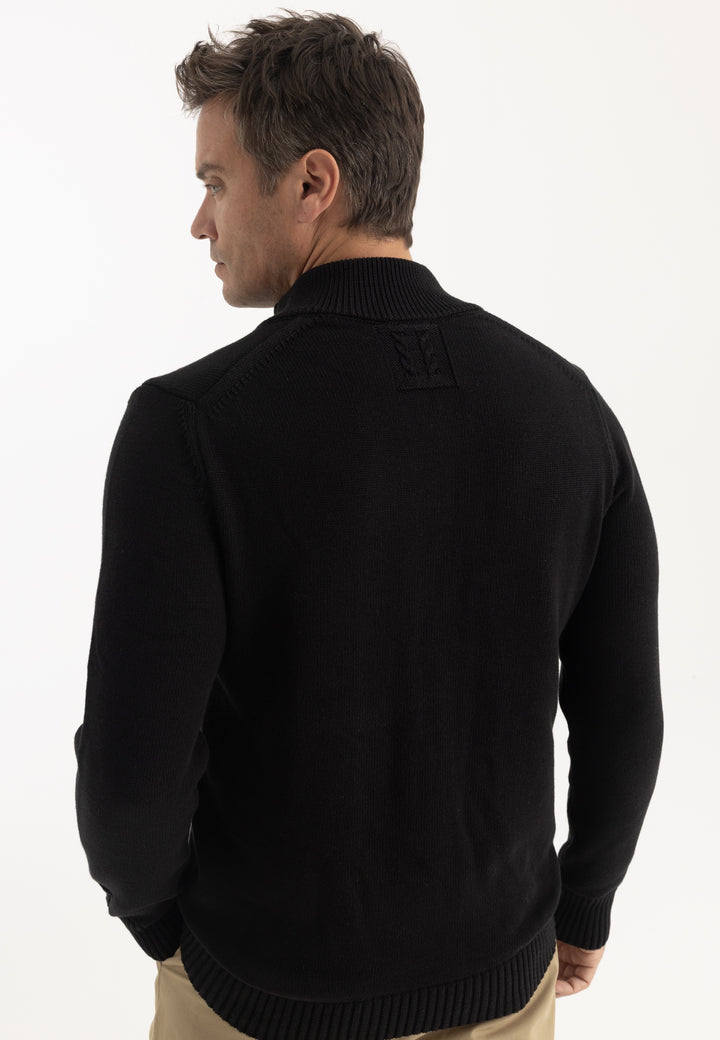 Men’s High Neck Cotton Pullover