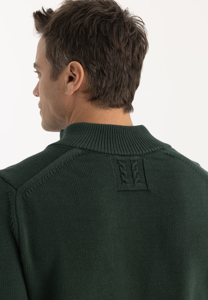 Men’s High Neck Cotton Pullover