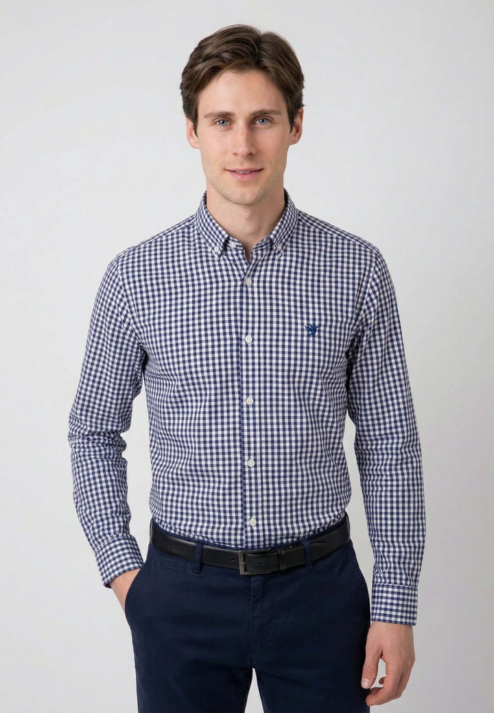 Men Plaid Long Sleeve Shirt