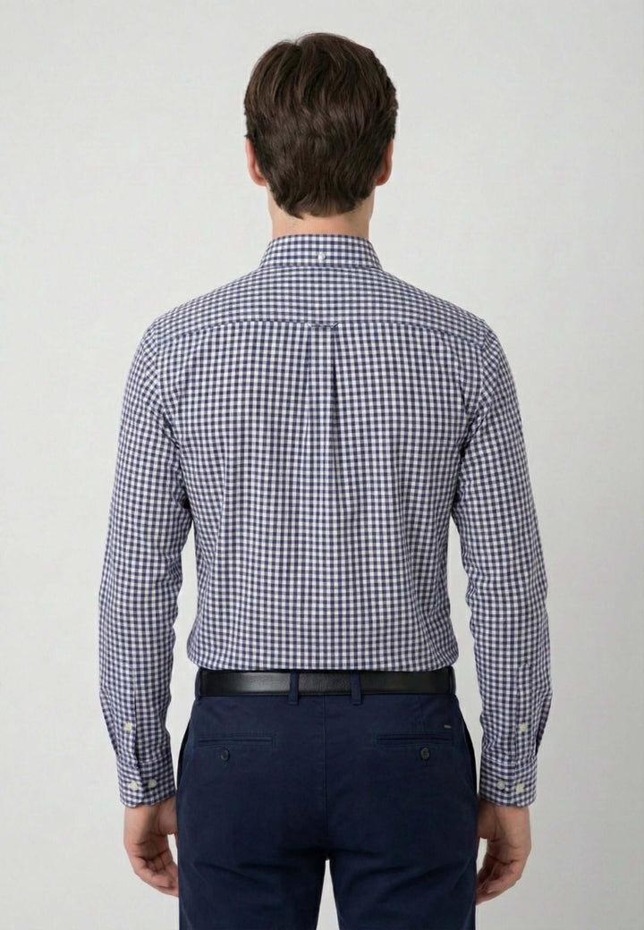 Men Plaid Long Sleeve Shirt