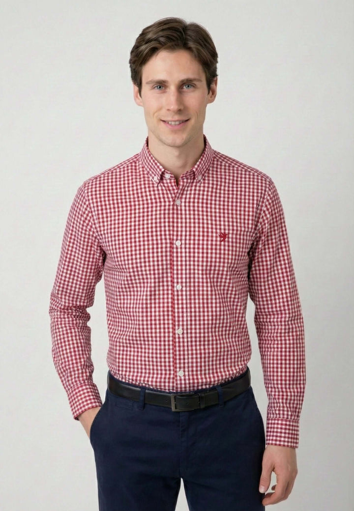 Men Plaid Long Sleeve Shirt
