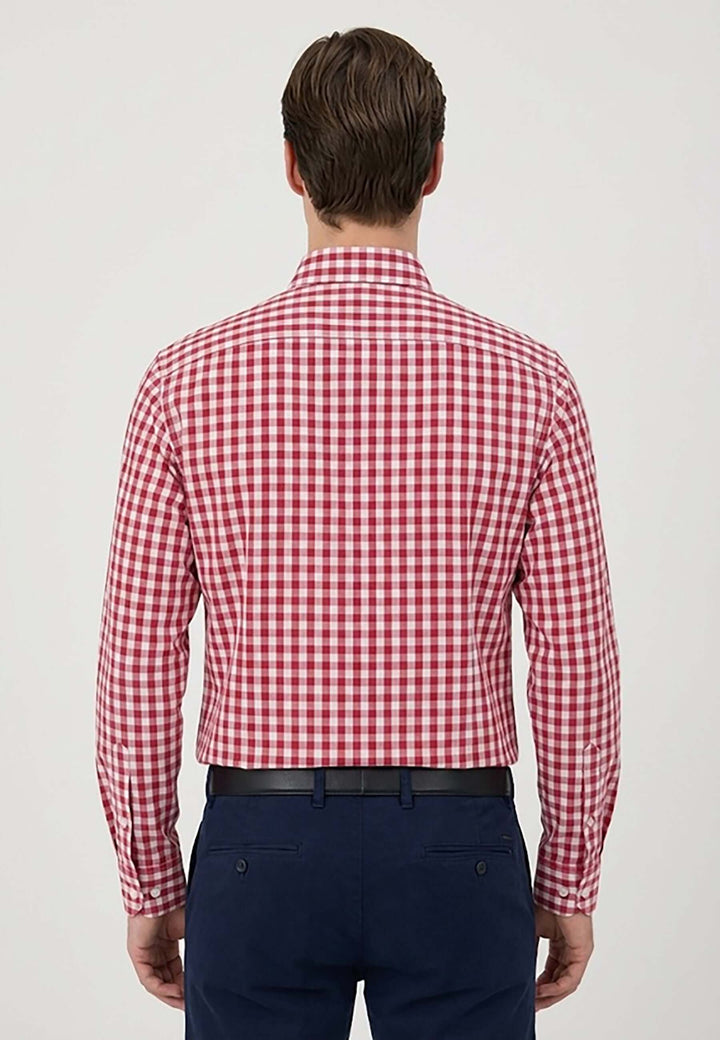Men Plaid Long Sleeve Shirt