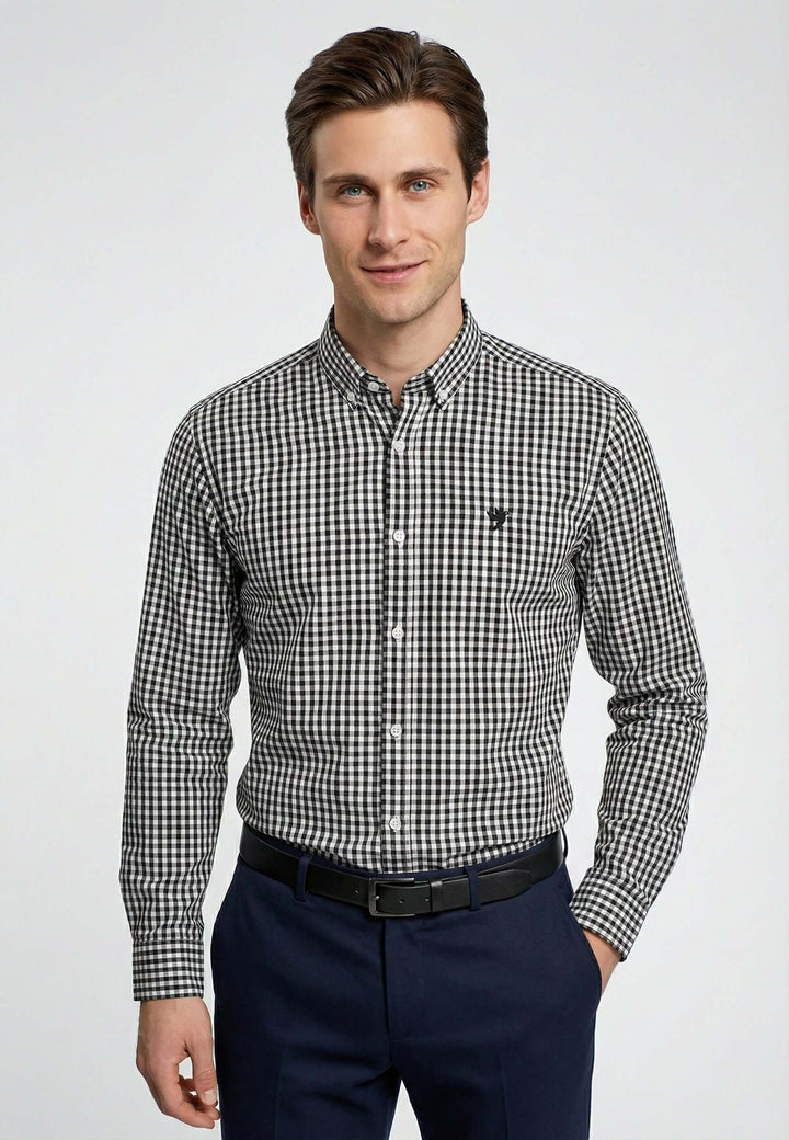 Men Plaid Long Sleeve Shirt