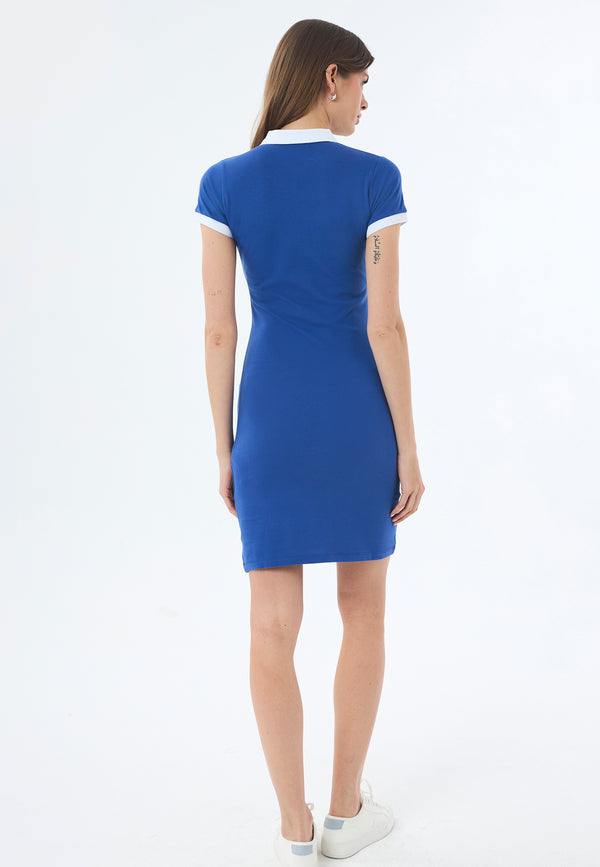 Basic Pique Short Sleeve Dress