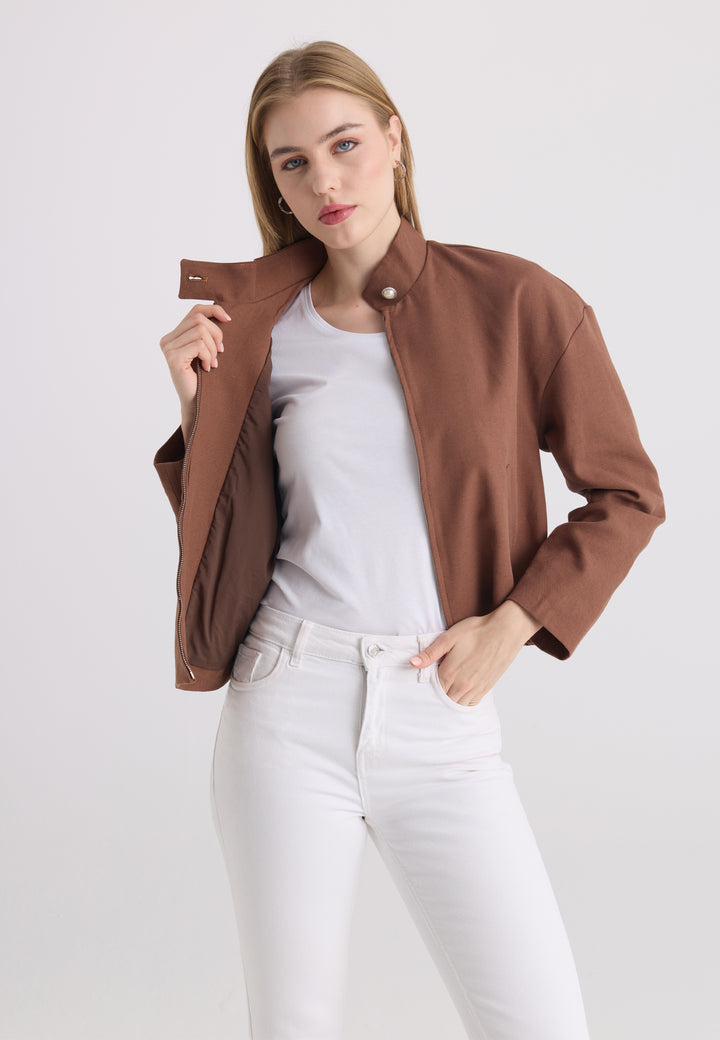 Women’s Cotton-Linen Zip Jacket
