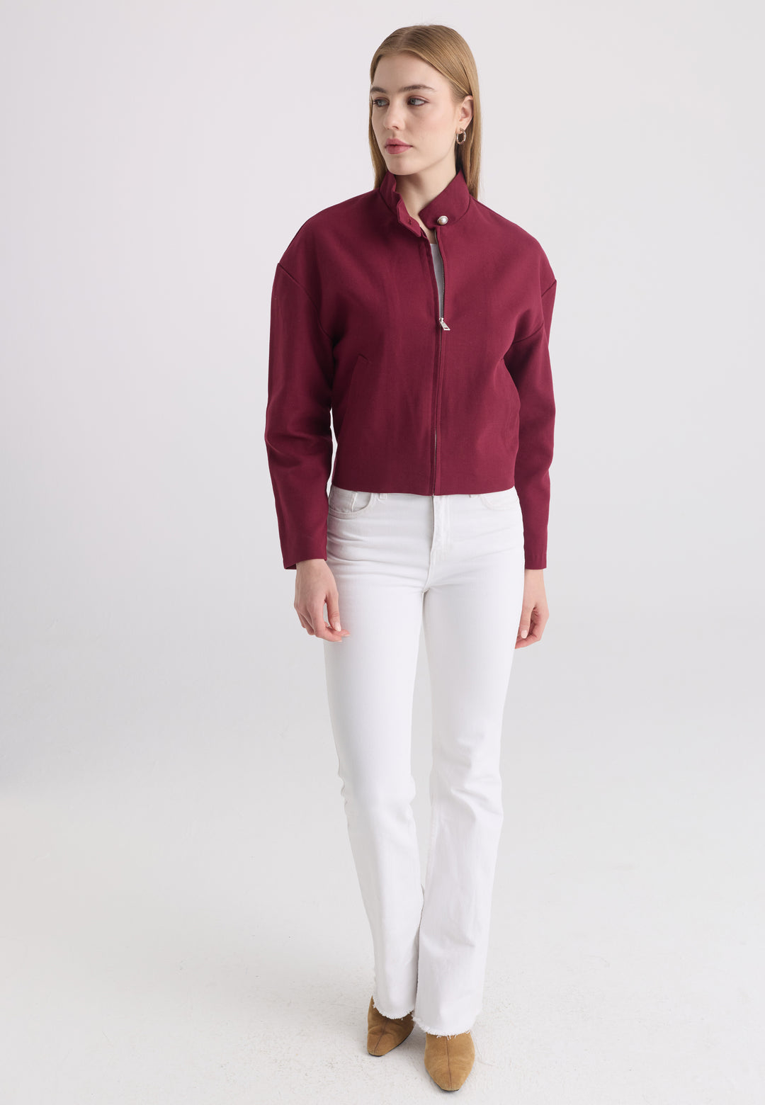 Women’s Cotton-Linen Zip Jacket