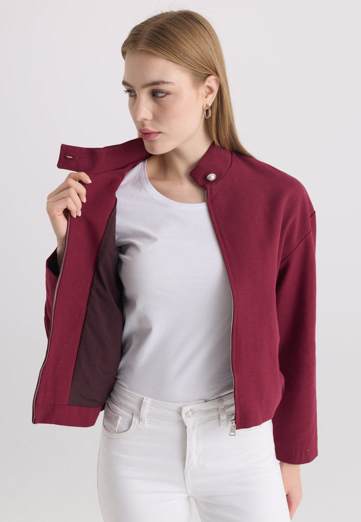 Women’s Cotton-Linen Zip Jacket