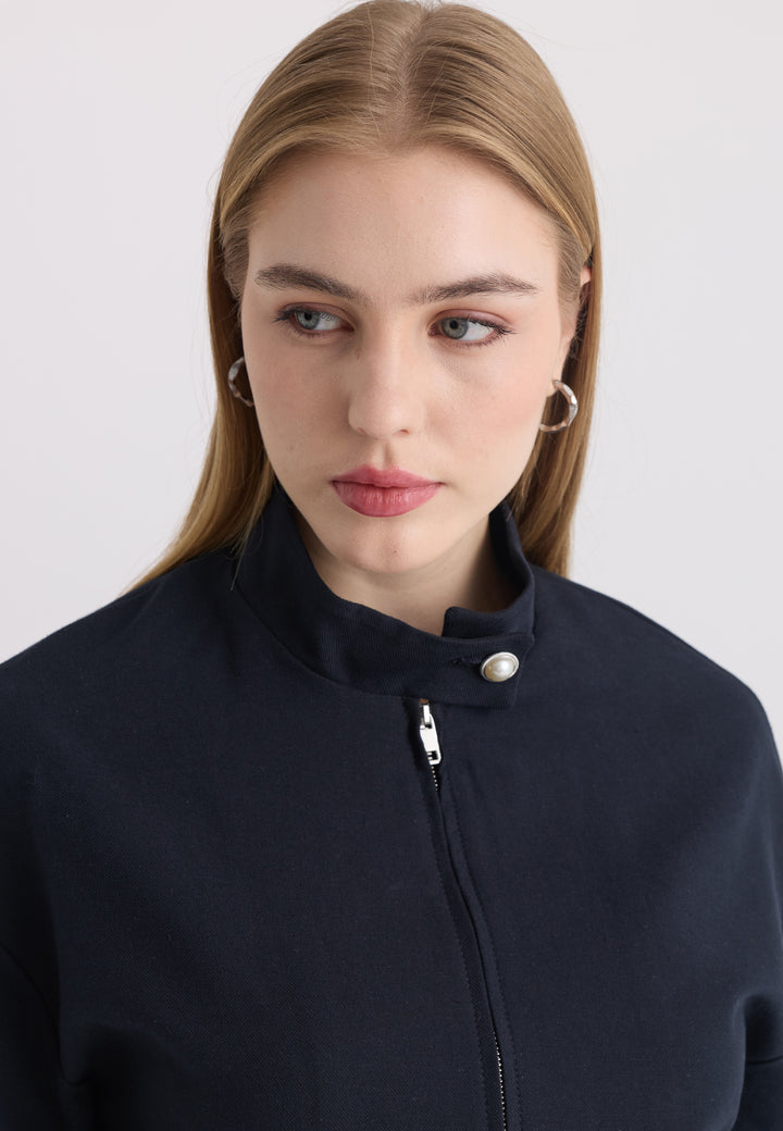Women’s Cotton-Linen Zip Jacket