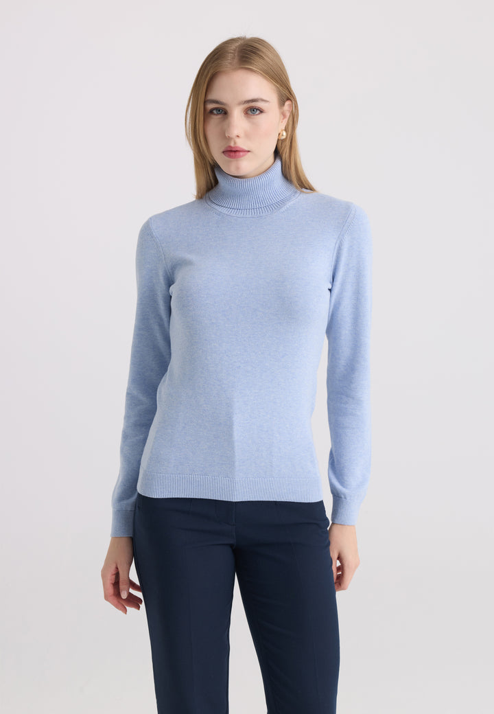 Women’s Cotton Turtleneck Pullover