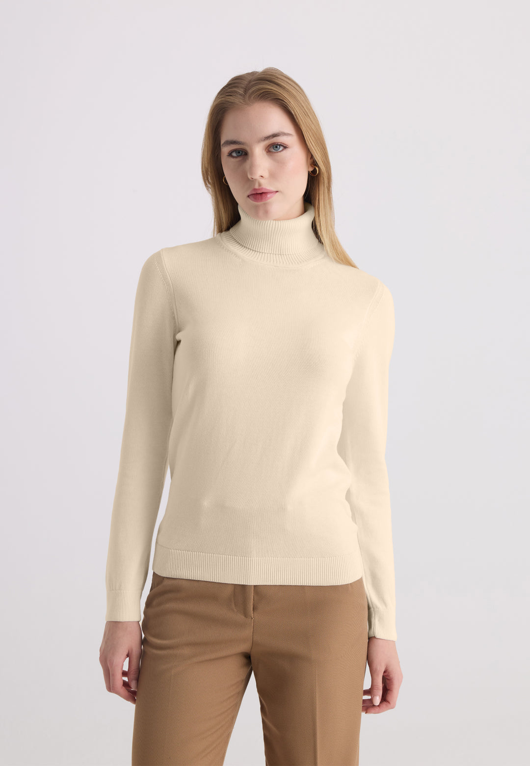 Women’s Cotton Turtleneck Pullover