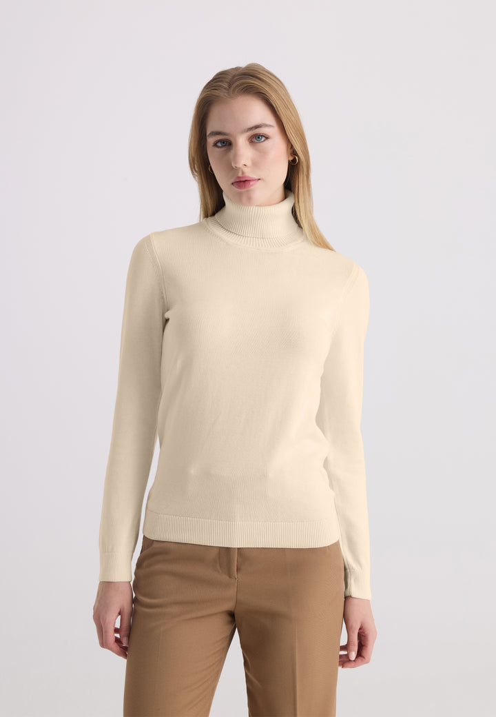 Women’s Cotton Turtleneck Pullover