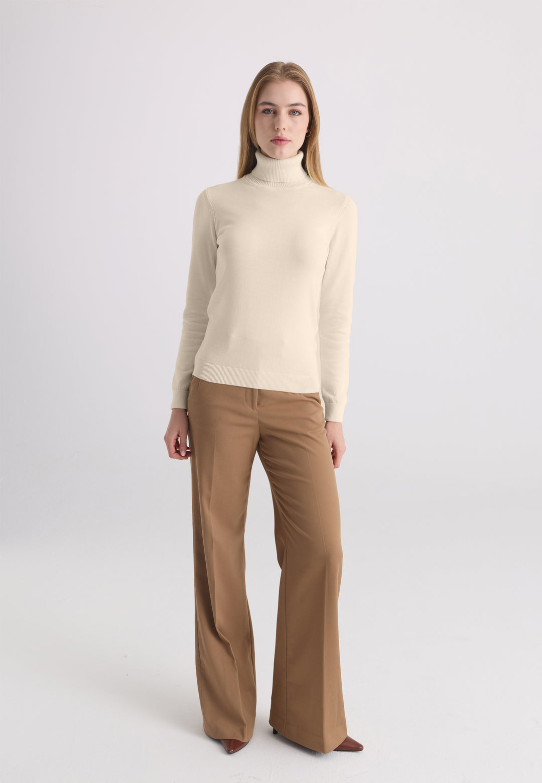 Women’s Cotton Turtleneck Pullover