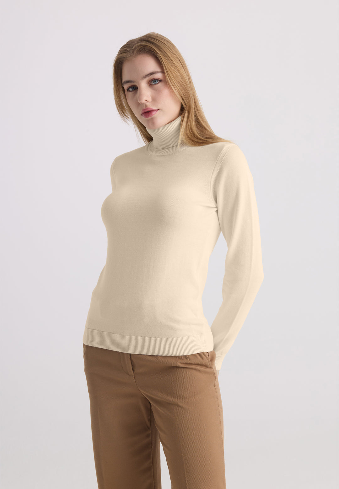 Women’s Cotton Turtleneck Pullover
