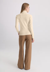 Katoenen damescoltrui – beige