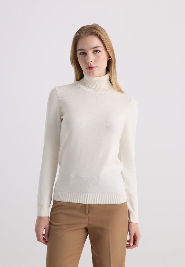 Women’s Cotton Turtleneck Pullover
