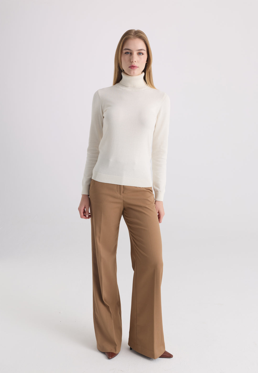 Women’s Cotton Turtleneck Pullover