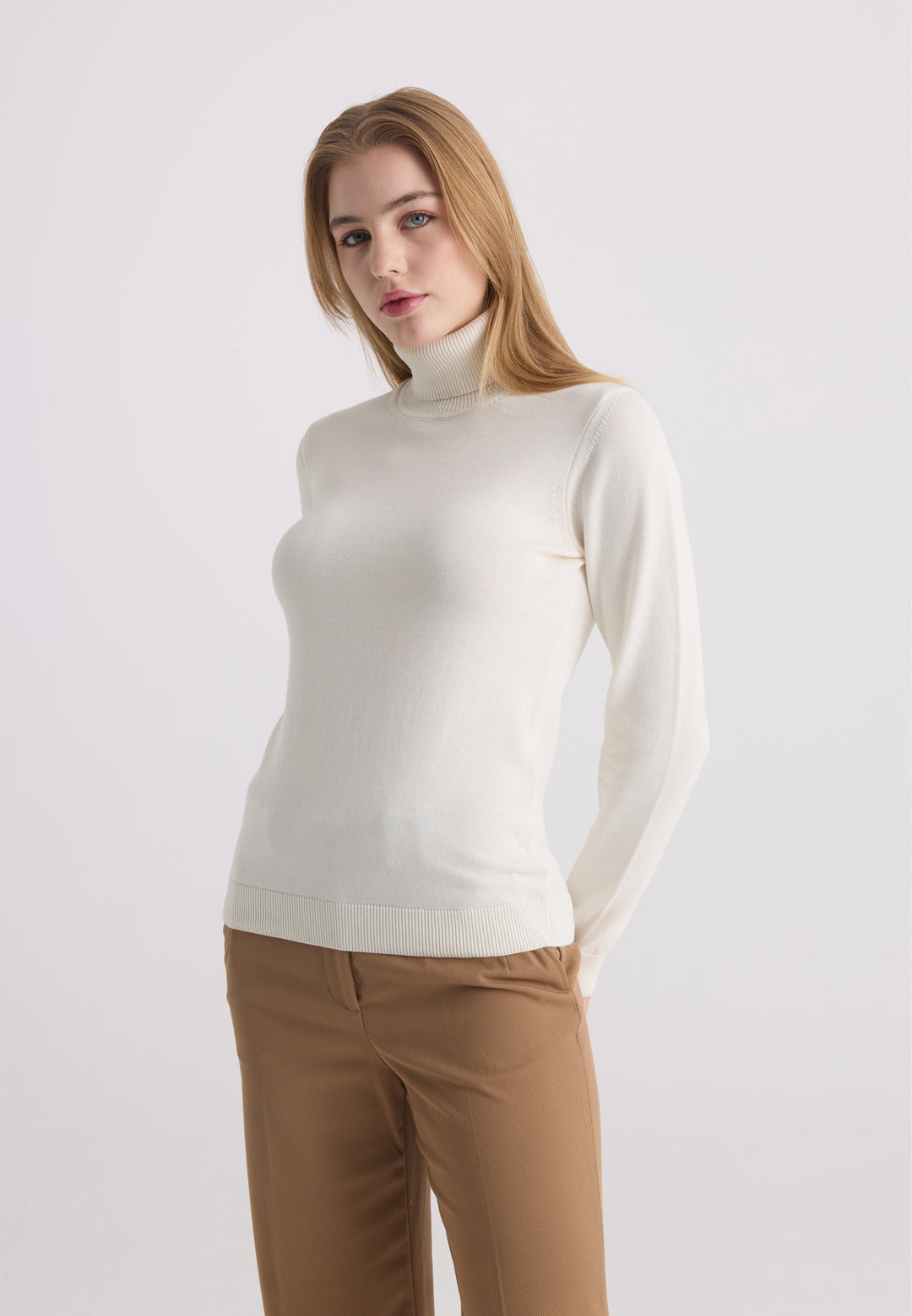 Women’s Cotton Turtleneck Pullover
