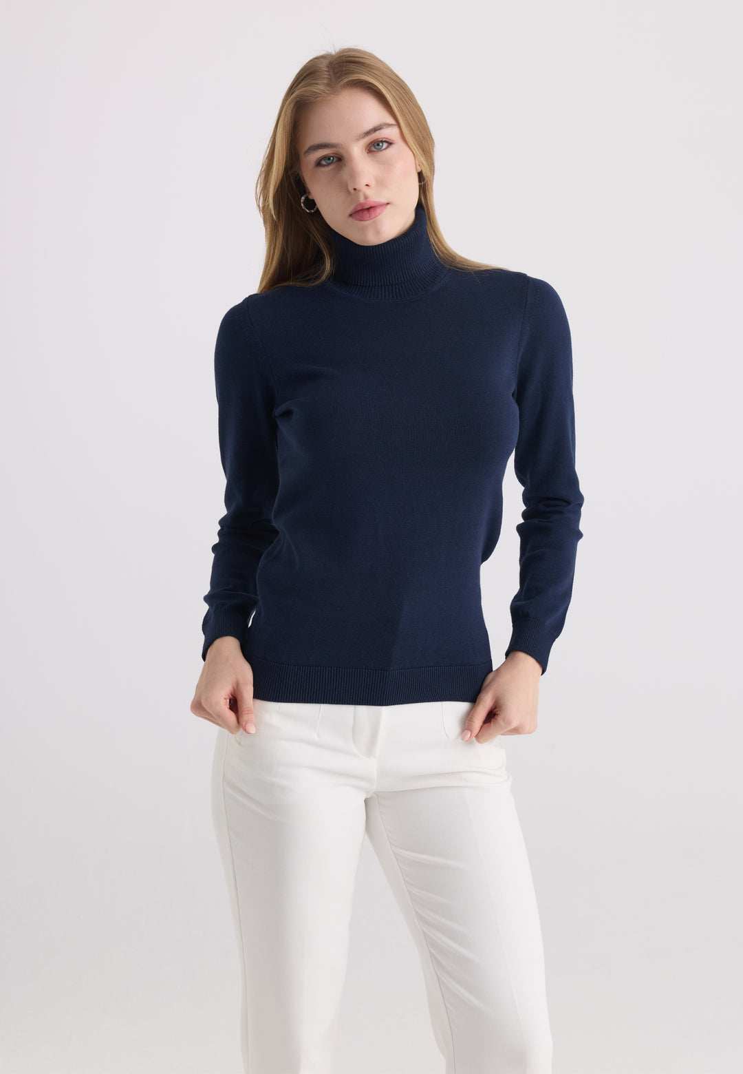 Women’s Cotton Turtleneck Pullover