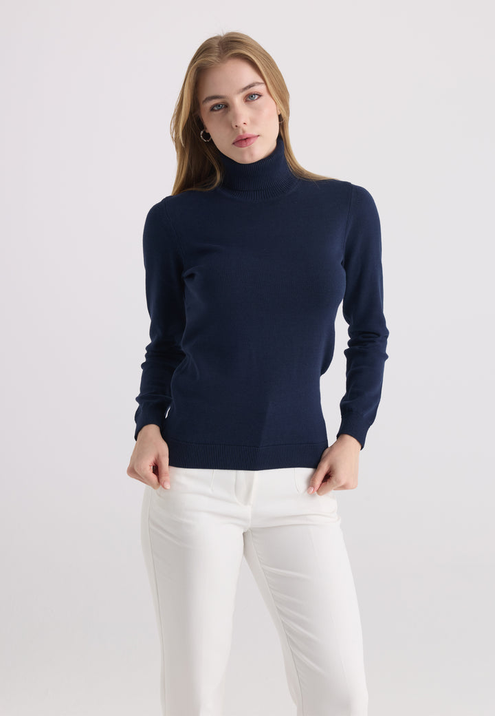 Women’s Cotton Turtleneck Pullover
