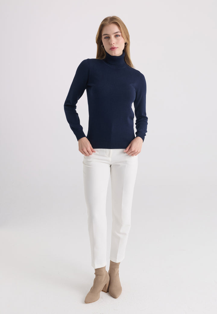 Women’s Cotton Turtleneck Pullover