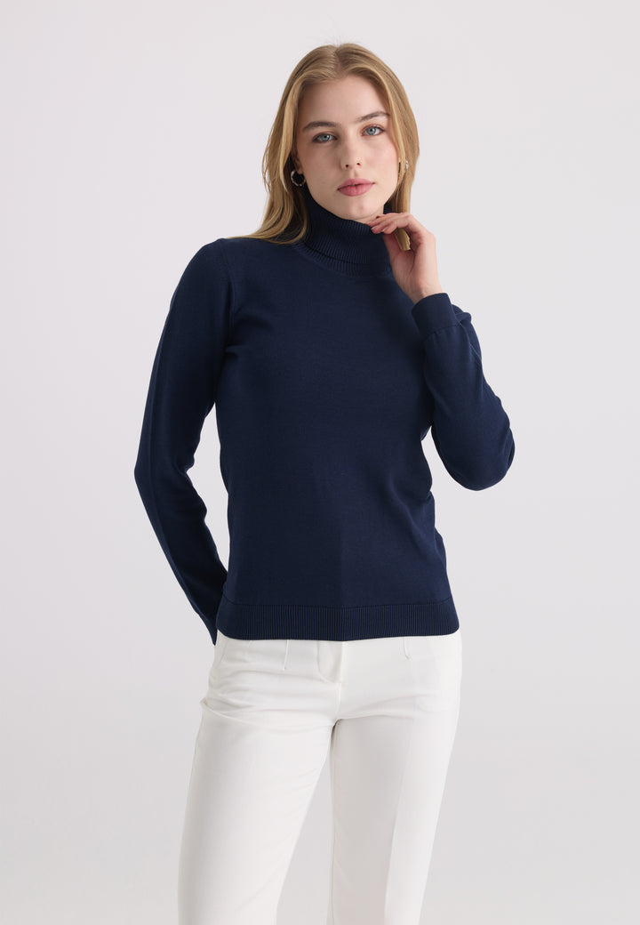 Women’s Cotton Turtleneck Pullover