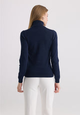 Katoenen damescoltrui – donkerblauw