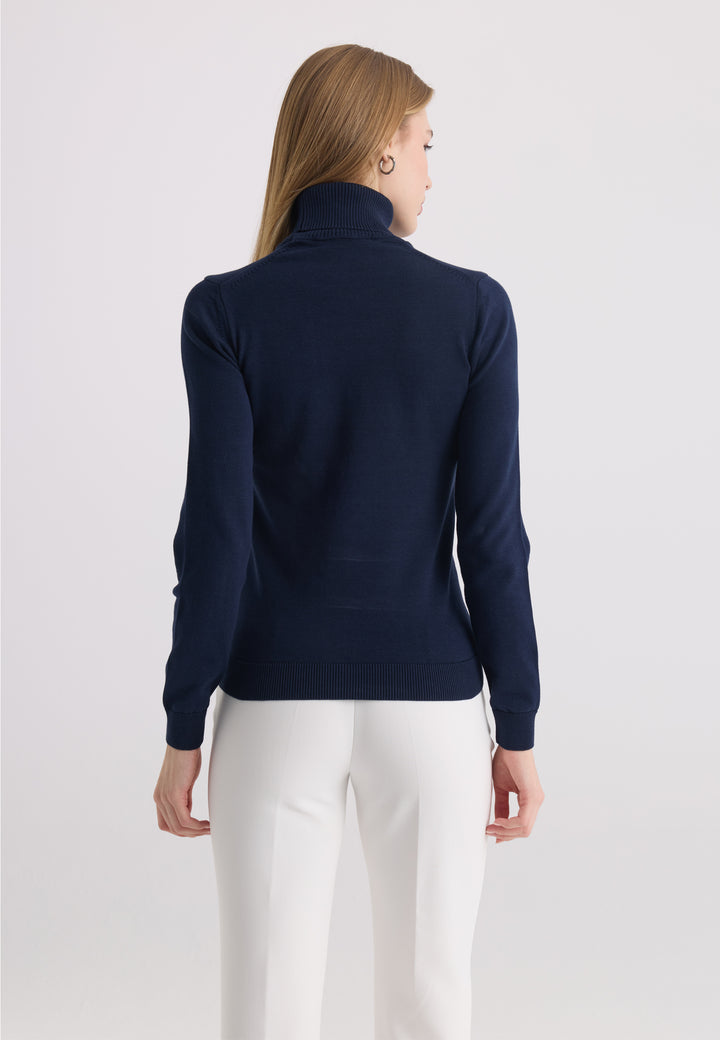 Women’s Cotton Turtleneck Pullover