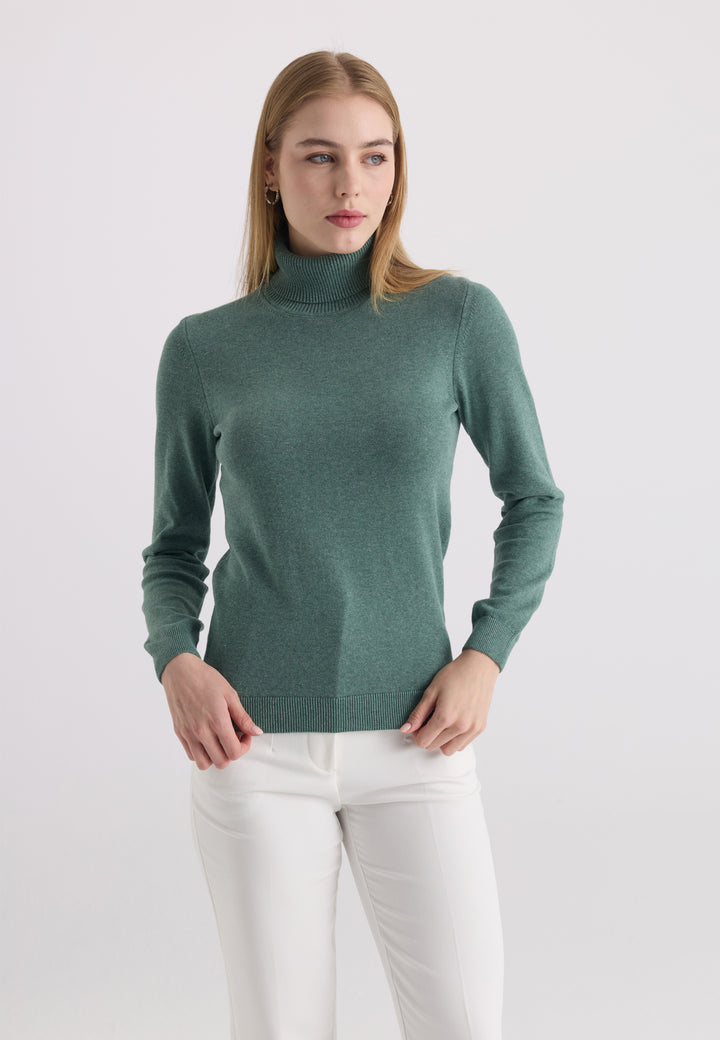 Women’s Cotton Turtleneck Pullover