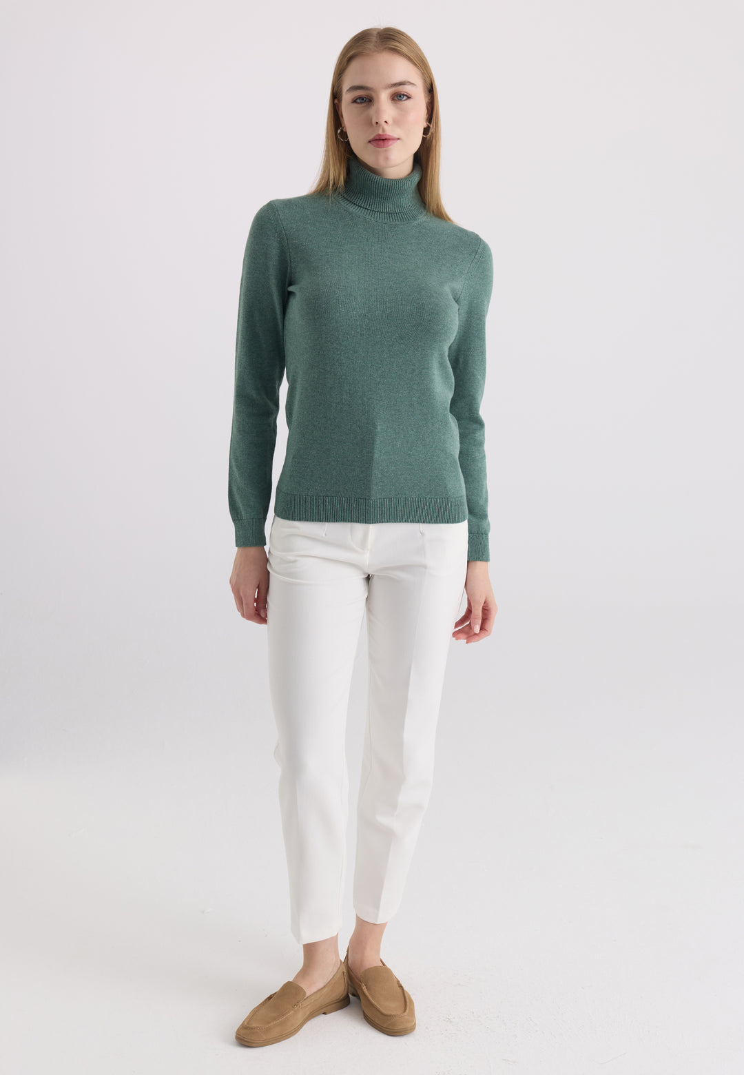 Women’s Cotton Turtleneck Pullover