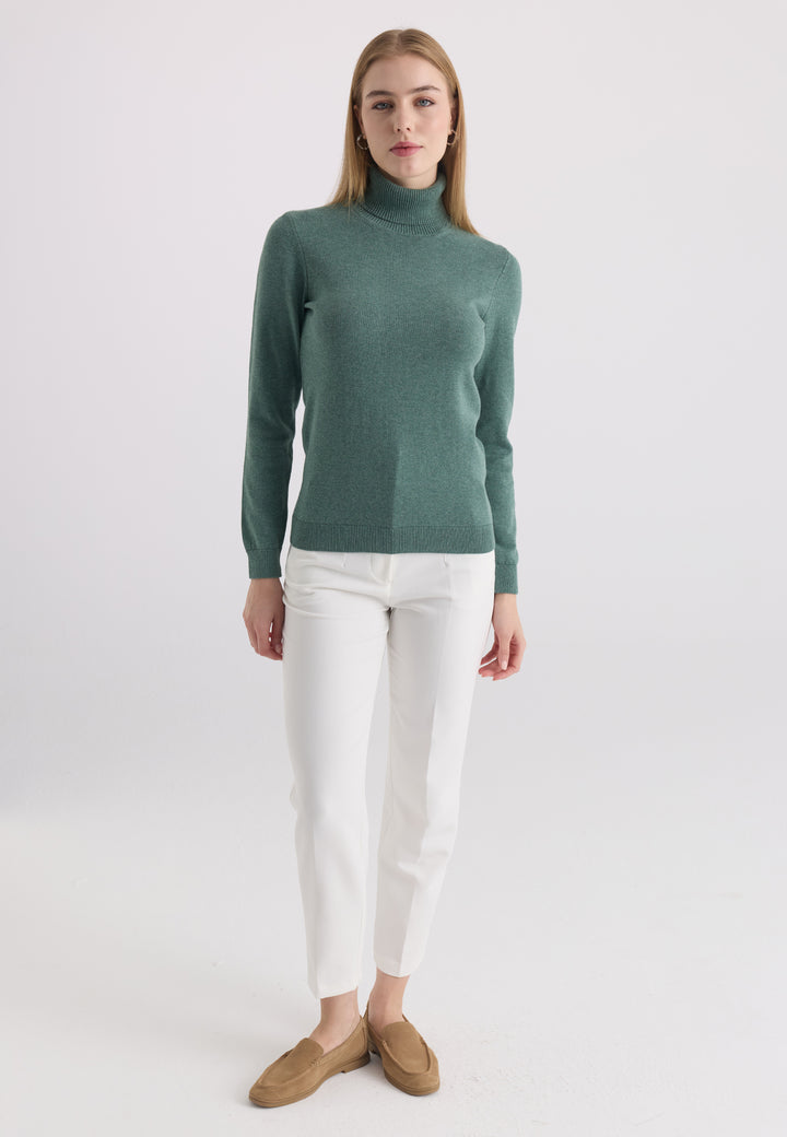 Women’s Cotton Turtleneck Pullover