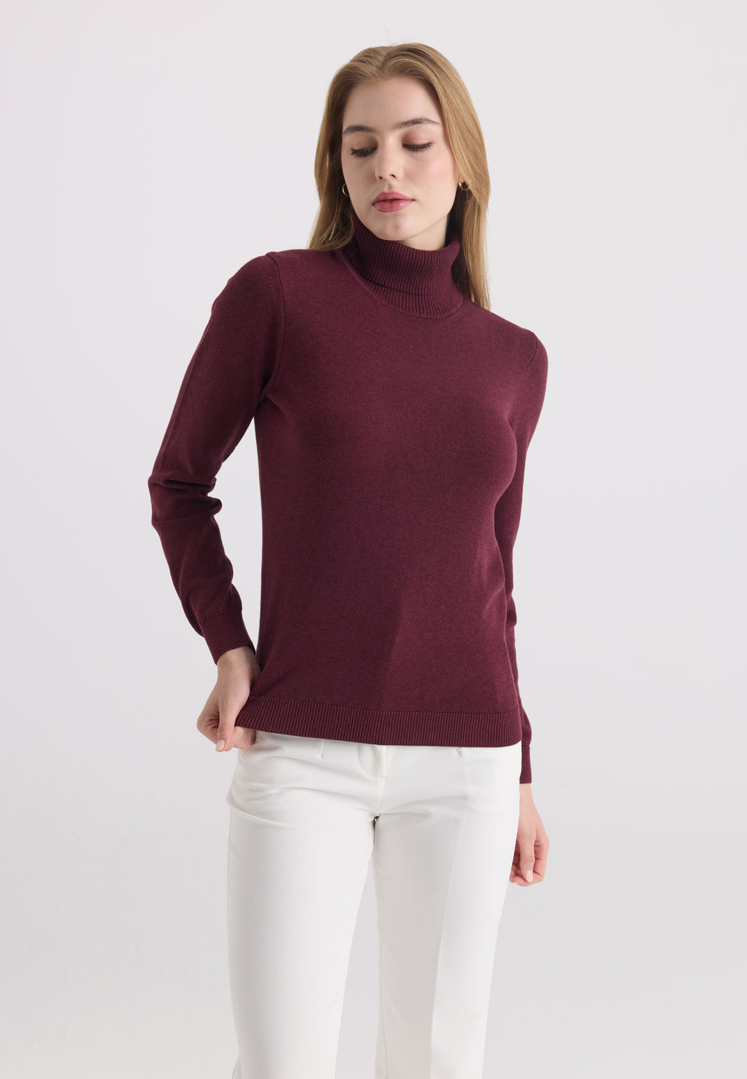Women’s Cotton Turtleneck Pullover