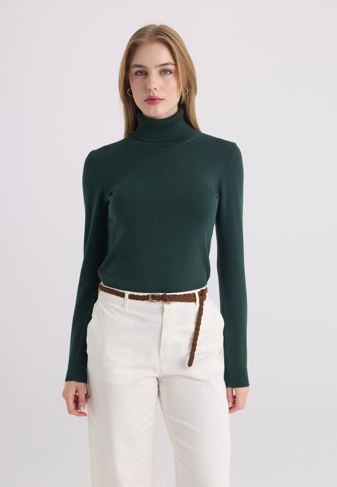 Women’s Cotton Turtleneck Pullover