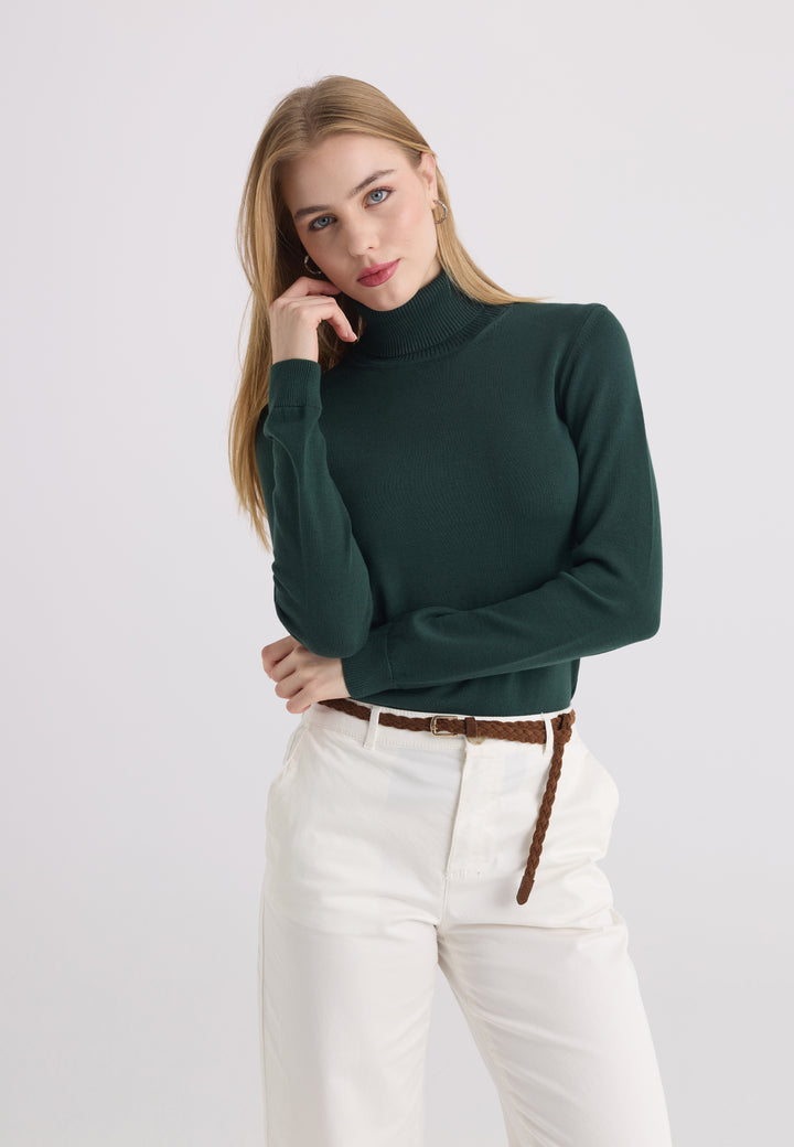 Women’s Cotton Turtleneck Pullover
