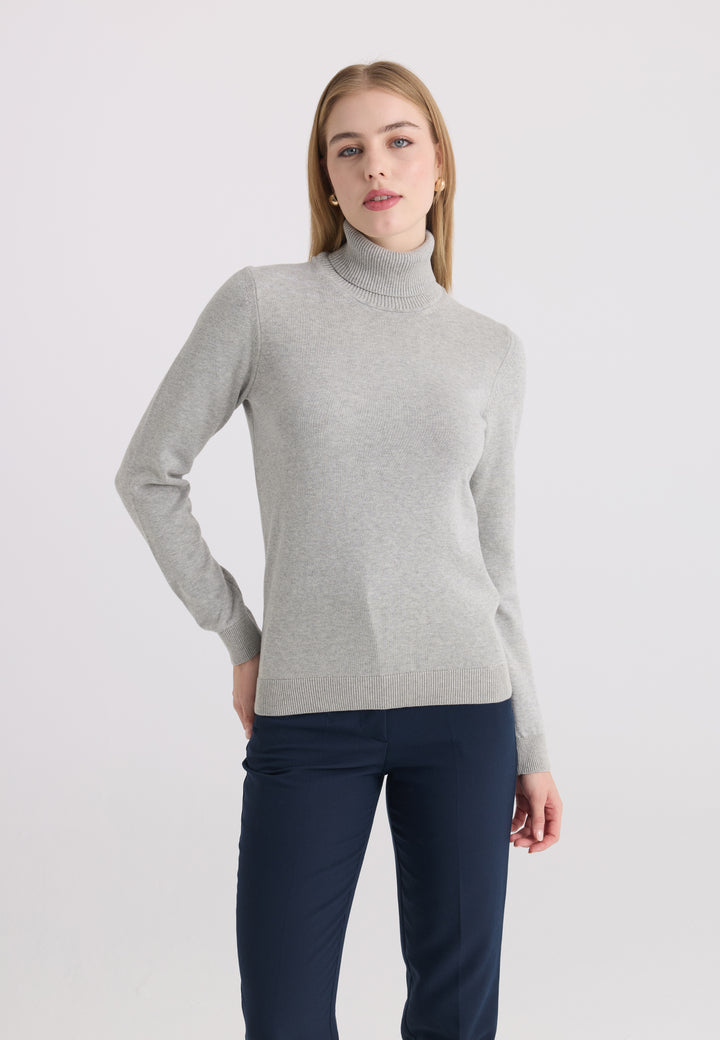 Women’s Cotton Turtleneck Pullover