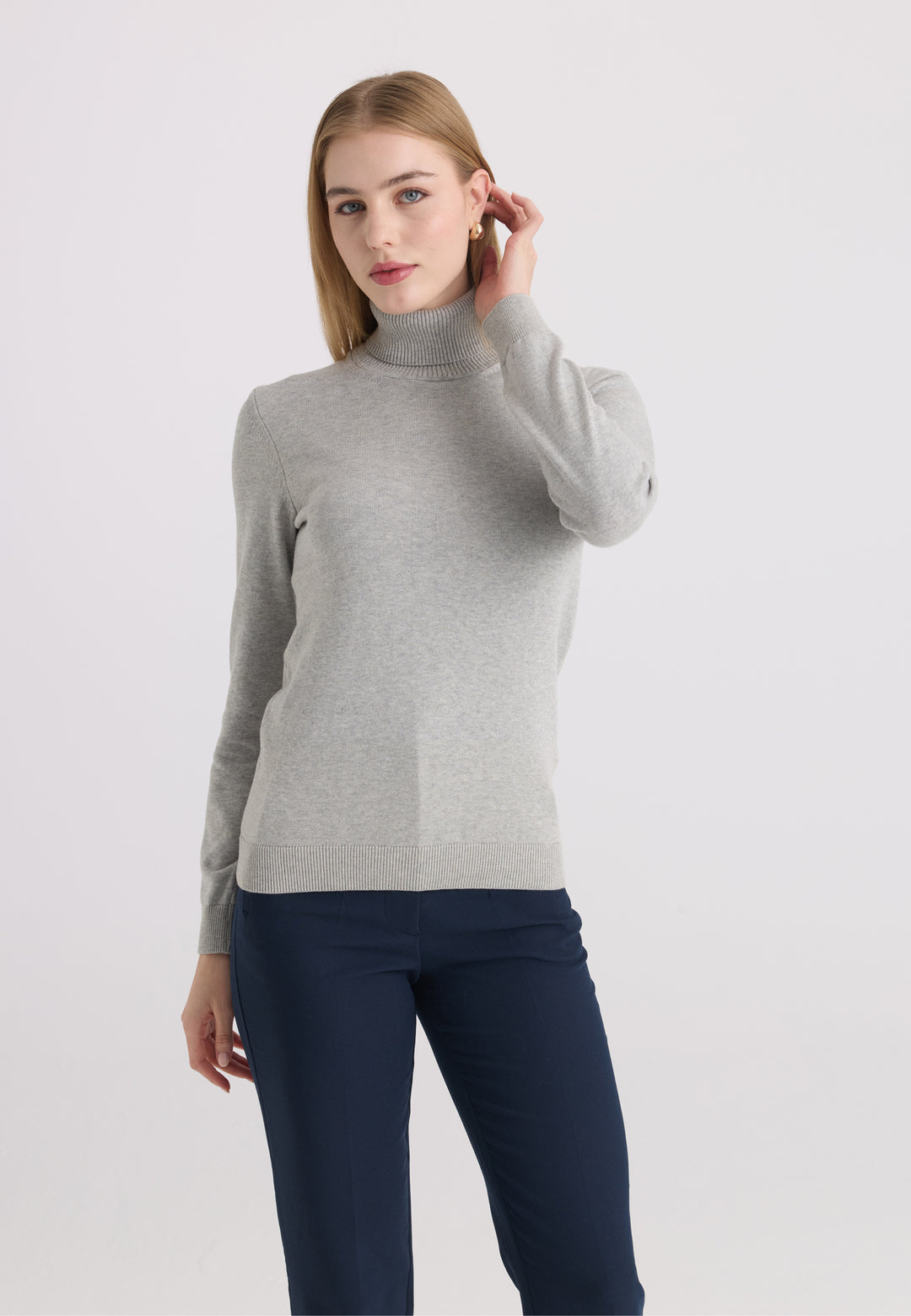 Women’s Cotton Turtleneck Pullover