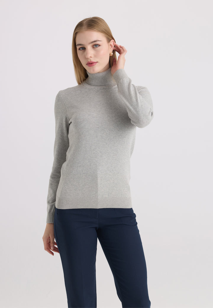 Women’s Cotton Turtleneck Pullover