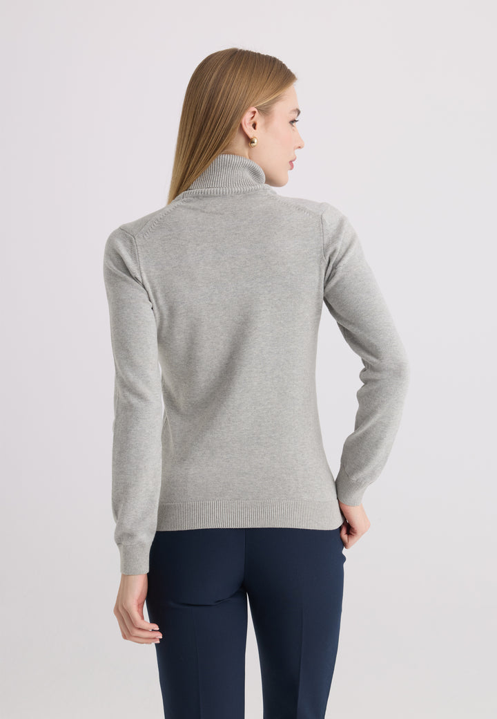 Women’s Cotton Turtleneck Pullover