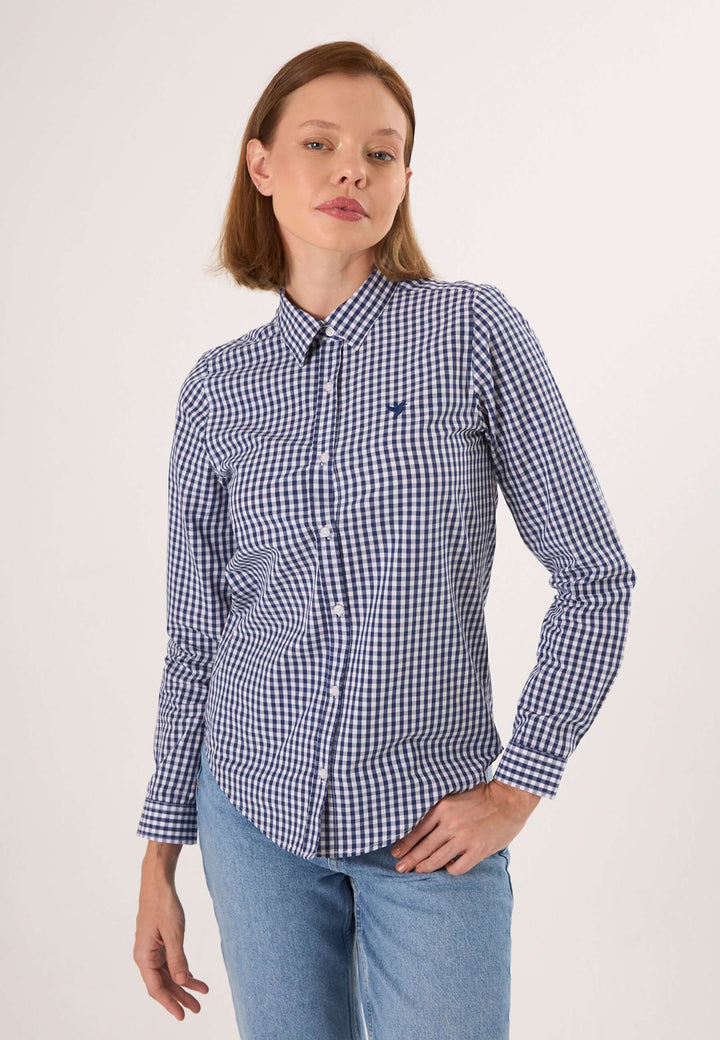 Women Plaid Long Sleeve Shirt