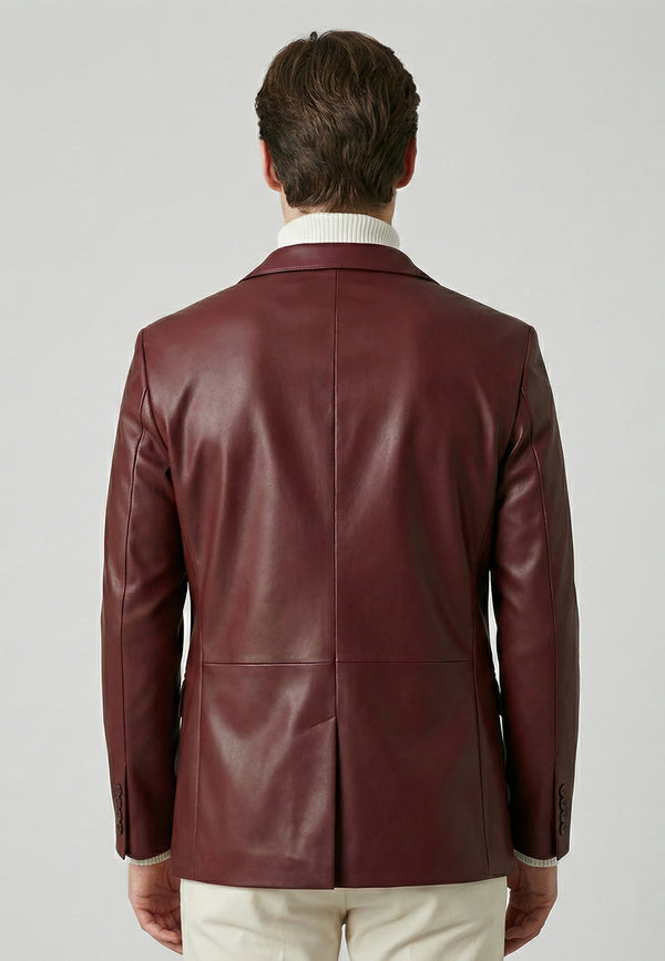 Blazer Leather Jacket Sport Style