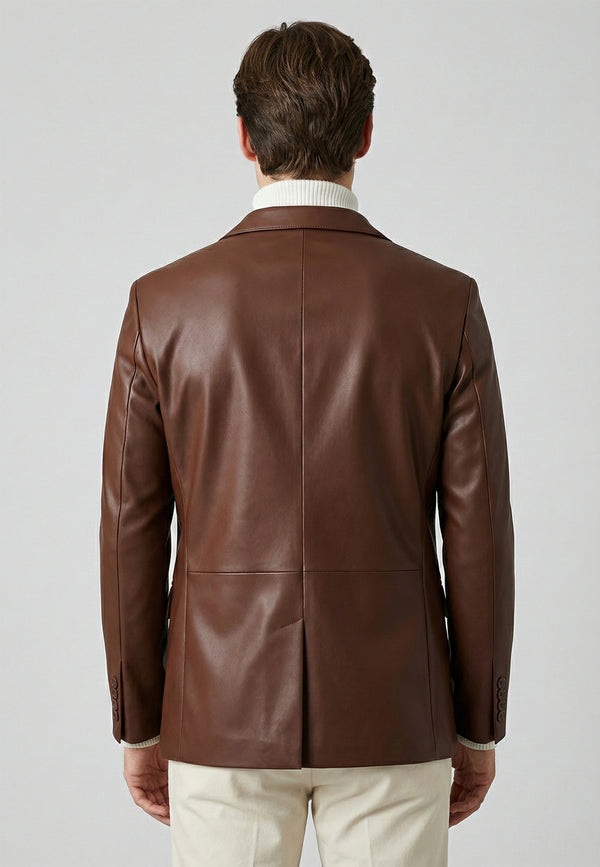 Blazer Leather Jacket Sport Style