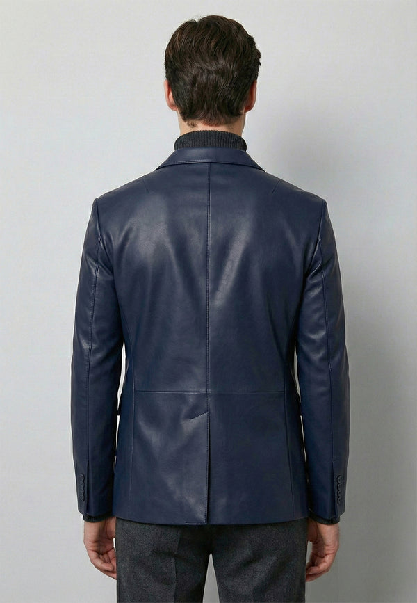 Blazer Leather Jacket Sport Style